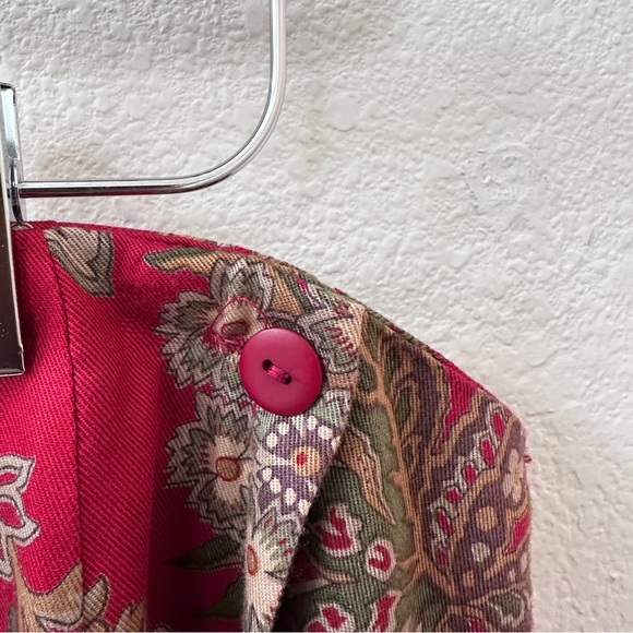 Talbots Size 16 wrap skirt. Red paisley. Midi - Picture 3 of 6